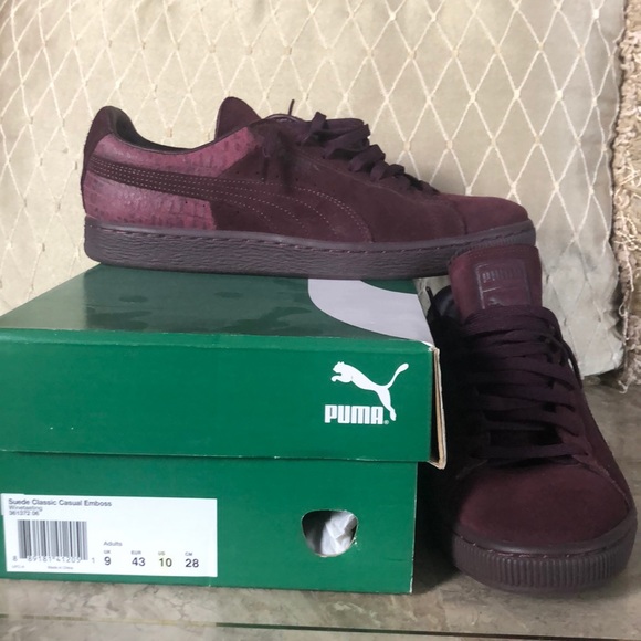 puma suede classic casual emboss